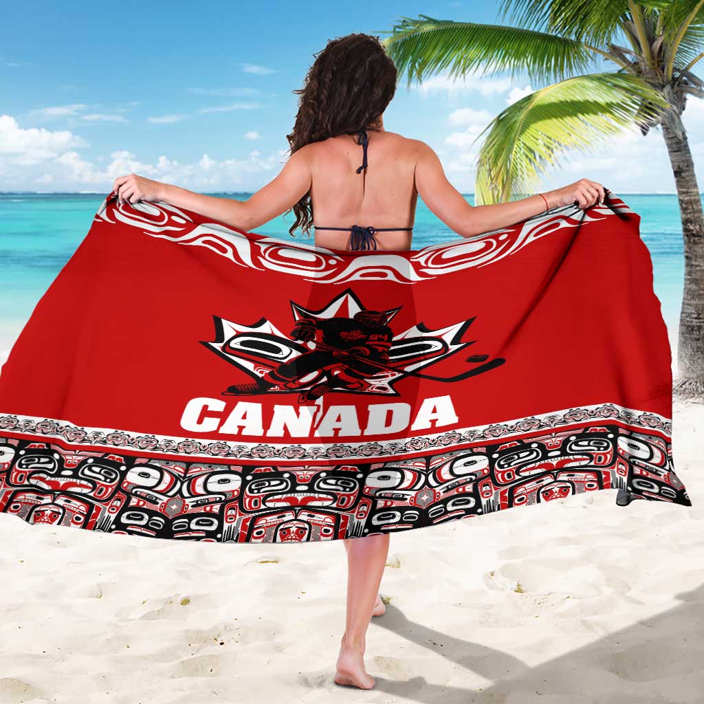 Haida Hockey Canada Sarong Maple Leaf