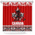 Haida Hockey Canada Shower Curtain Maple Leaf