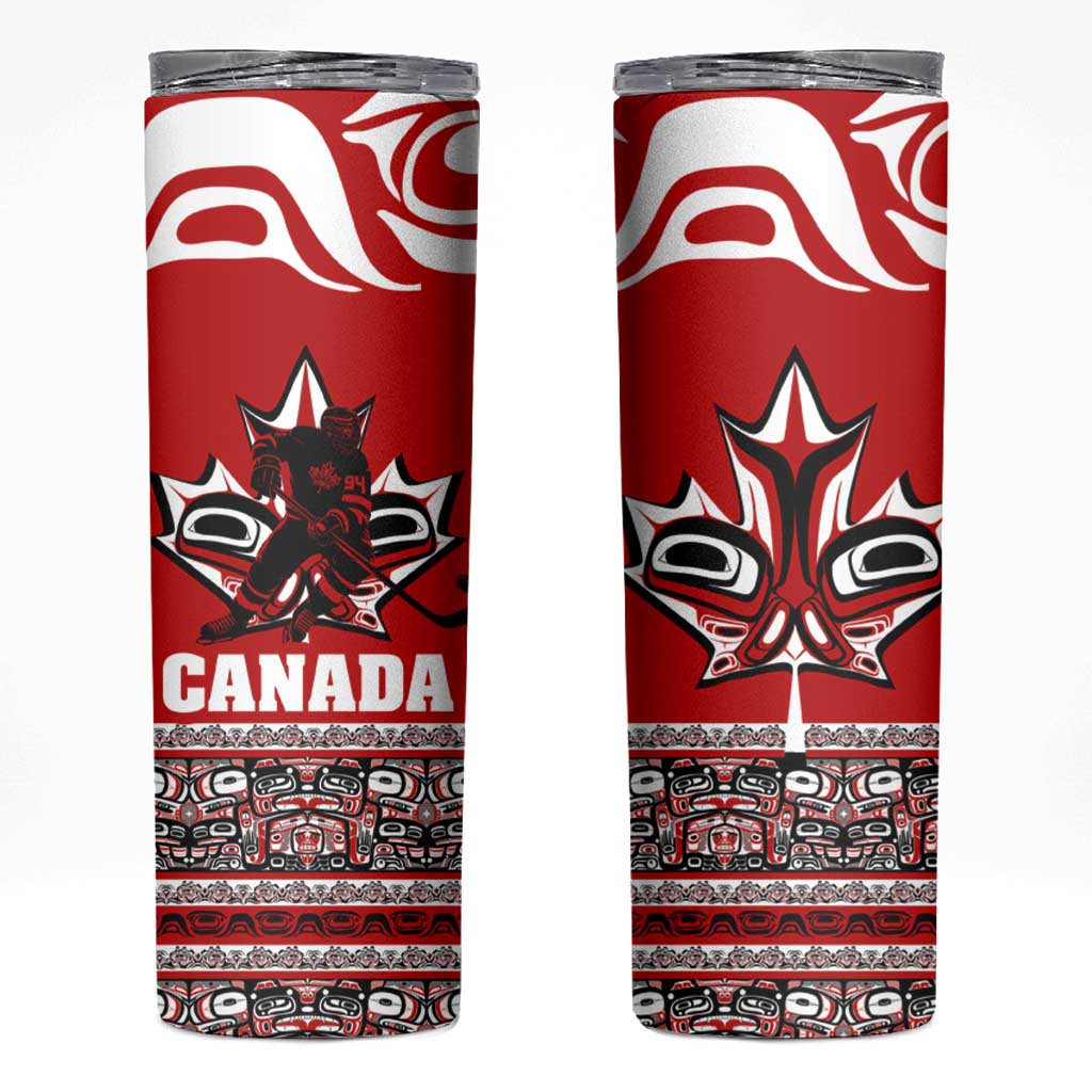 Haida Hockey Canada Skinny Tumbler Maple Leaf