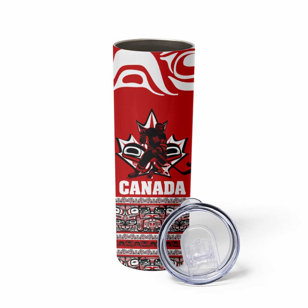 Haida Hockey Canada Skinny Tumbler Maple Leaf