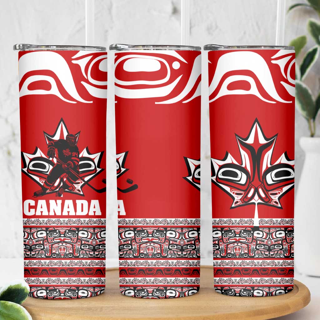 Haida Hockey Canada Skinny Tumbler Maple Leaf