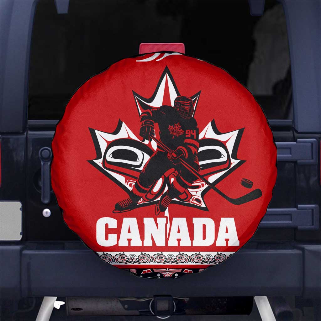 Haida Hockey Canada Spare Tire Cover Maple Leaf