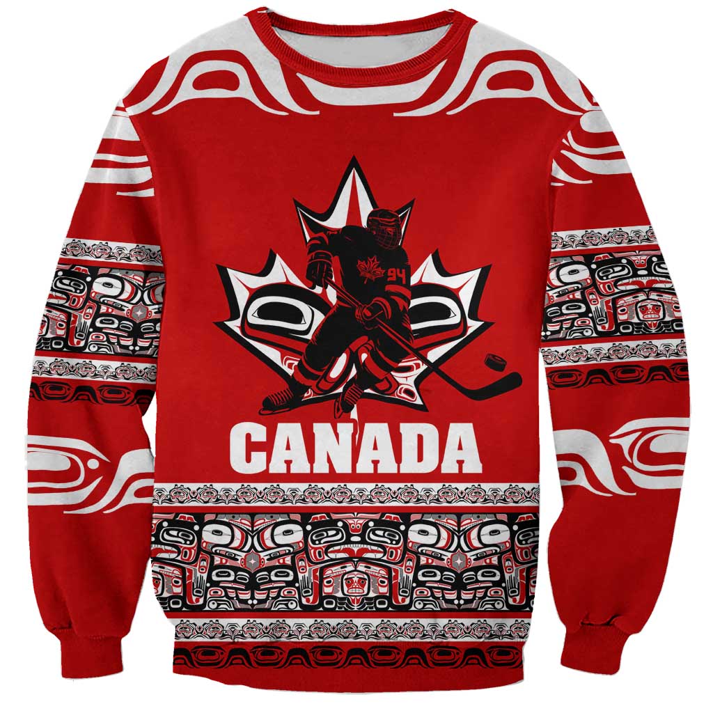 Haida Hockey Canada Sweatshirt Maple Leaf