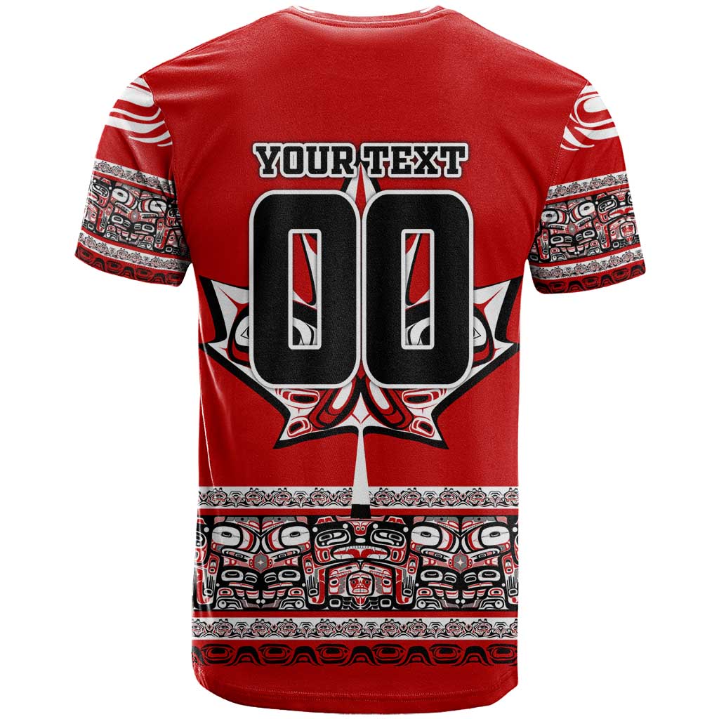 Haida Hockey Canada T Shirt Maple Leaf