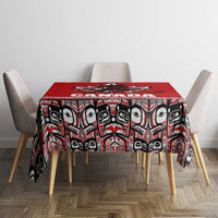 Haida Hockey Canada Tablecloth Maple Leaf