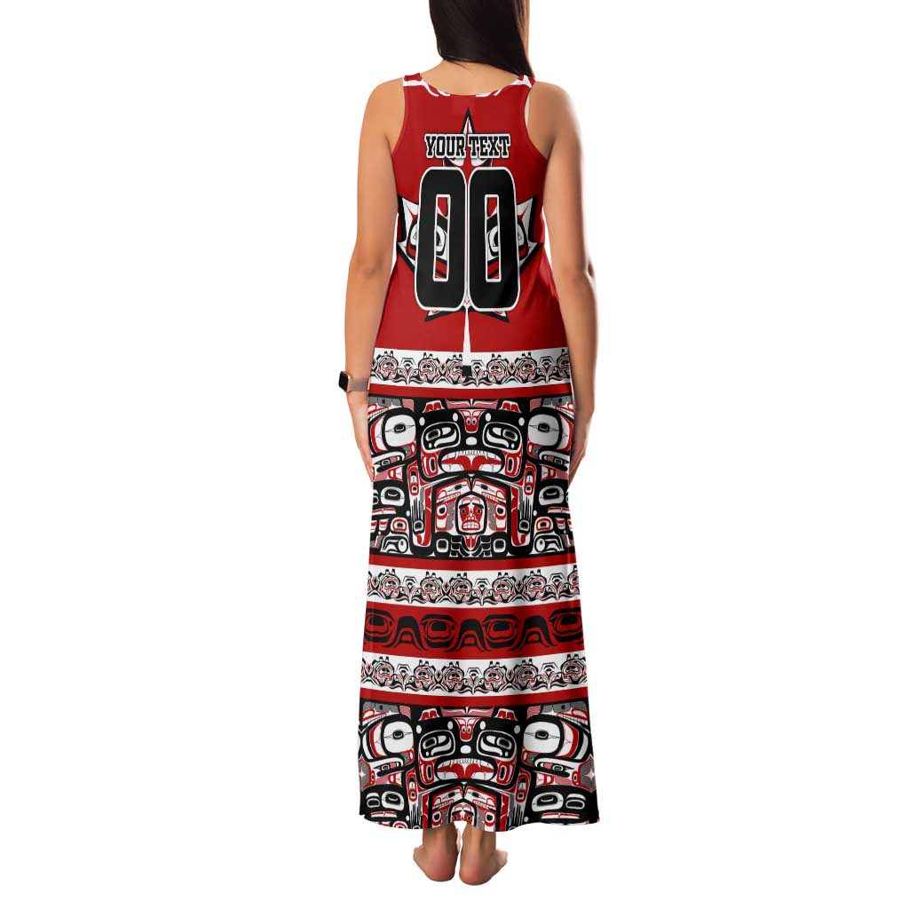 Haida Hockey Canada Tank Maxi Dress Maple Leaf