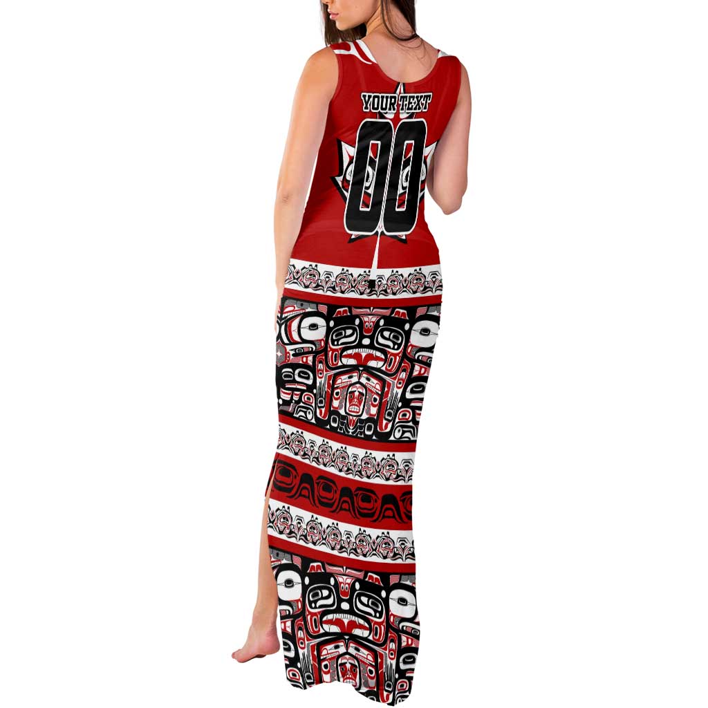 Haida Hockey Canada Tank Maxi Dress Maple Leaf