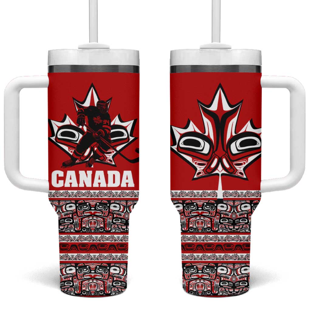 Haida Hockey Canada Tumbler With Handle Maple Leaf