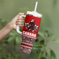 Haida Hockey Canada Tumbler With Handle Maple Leaf