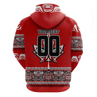 Haida Hockey Canada Zip Hoodie Maple Leaf