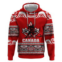 Haida Hockey Canada Zip Hoodie Maple Leaf