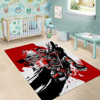Canada Hockey Skull Life and Death Area Rug