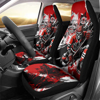 Canada Hockey Skull Life and Death Car Seat Cover