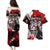 Canada Hockey Skull Life and Death Couples Matching Puletasi and Hawaiian Shirt