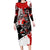 Canada Hockey Skull Life and Death Family Matching Long Sleeve Bodycon Dress and Hawaiian Shirt