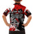 Canada Hockey Skull Life and Death Family Matching Off The Shoulder Long Sleeve Dress and Hawaiian Shirt