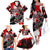 Canada Hockey Skull Life and Death Family Matching Off The Shoulder Long Sleeve Dress and Hawaiian Shirt