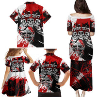 Canada Hockey Skull Life and Death Family Matching Puletasi and Hawaiian Shirt