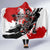 Canada Hockey Skull Life and Death Hooded Blanket