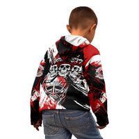 Canada Hockey Skull Life and Death Kid Hoodie