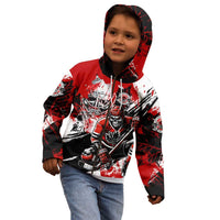 Canada Hockey Skull Life and Death Kid Hoodie