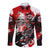 Canada Hockey Skull Life and Death Long Sleeve Button Shirt