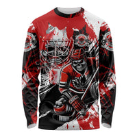 Canada Hockey Skull Life and Death Long Sleeve Shirt