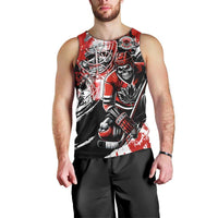 Canada Hockey Skull Life and Death Men Tank Top