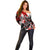 Canada Hockey Skull Life and Death Off Shoulder Sweater