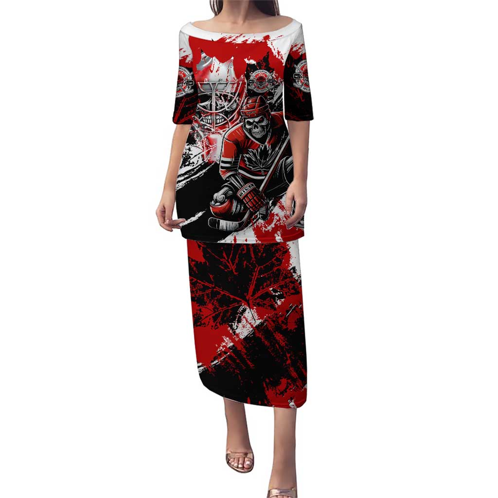 Canada Hockey Skull Life and Death Puletasi