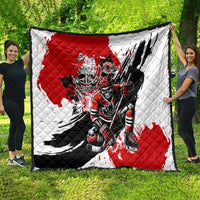 Canada Hockey Skull Life and Death Quilt