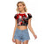 Canada Hockey Skull Life and Death Raglan Cropped T Shirt