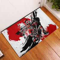 Canada Hockey Skull Life and Death Rubber Doormat