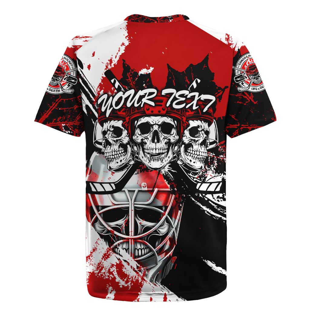 Canada Hockey Skull Life and Death Rugby Jersey