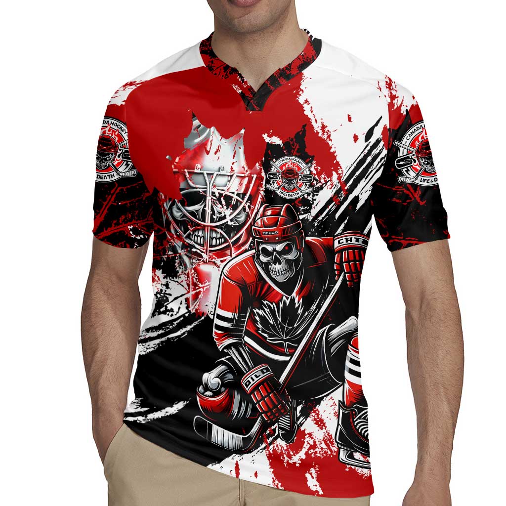 Canada Hockey Skull Life and Death Rugby Jersey