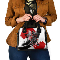 Canada Hockey Skull Life and Death Shoulder Handbag