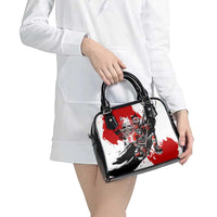 Canada Hockey Skull Life and Death Shoulder Handbag