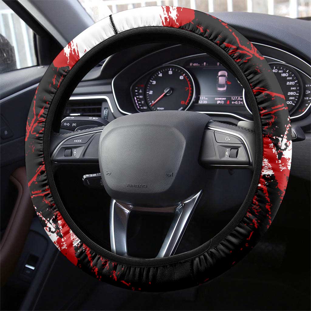 Canada Hockey Skull Life and Death Steering Wheel Cover