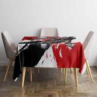 Canada Hockey Skull Life and Death Tablecloth