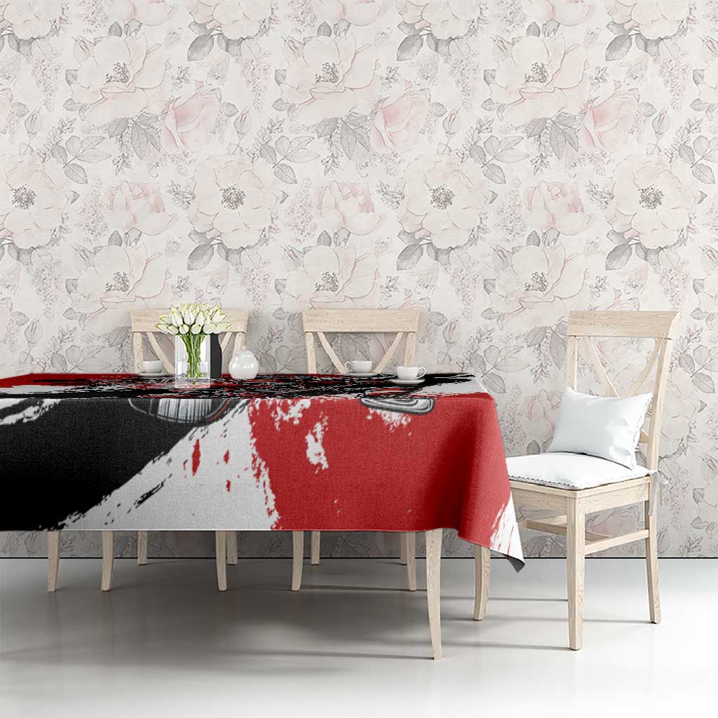 Canada Hockey Skull Life and Death Tablecloth