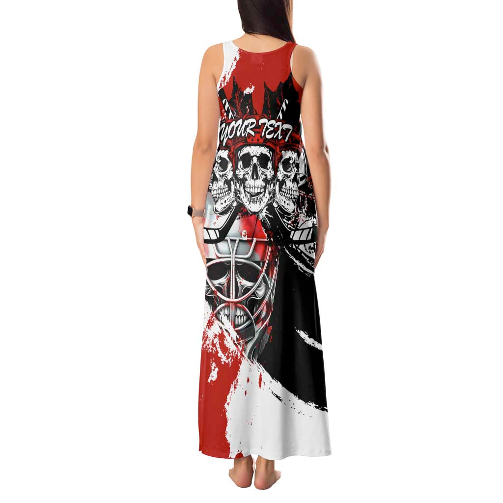 Canada Hockey Skull Life and Death Tank Maxi Dress