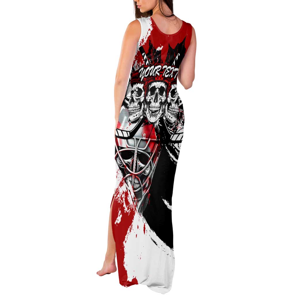 Canada Hockey Skull Life and Death Tank Maxi Dress
