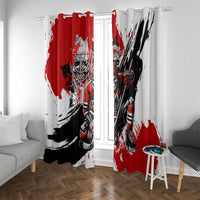Canada Hockey Skull Life and Death Window Curtain
