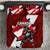 Canada Hockey Warrior Bedding Set Bold Maple Leaf Sports Art