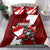 Canada Hockey Warrior Bedding Set Bold Maple Leaf Sports Art