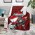 Canada Hockey Warrior Blanket Bold Maple Leaf Sports Art