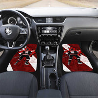 Canada Hockey Warrior Car Mats Bold Maple Leaf Sports Art