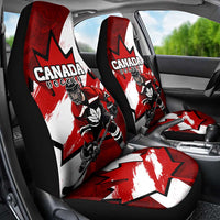 Canada Hockey Warrior Car Seat Cover Bold Maple Leaf Sports Art