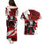 Personalized Canada Hockey Warrior Couples Matching Puletasi and Hawaiian Shirt Bold Maple Leaf Sports Art
