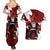 Personalized Canada Hockey Warrior Couples Matching Summer Maxi Dress and Hawaiian Shirt Bold Maple Leaf Sports Art